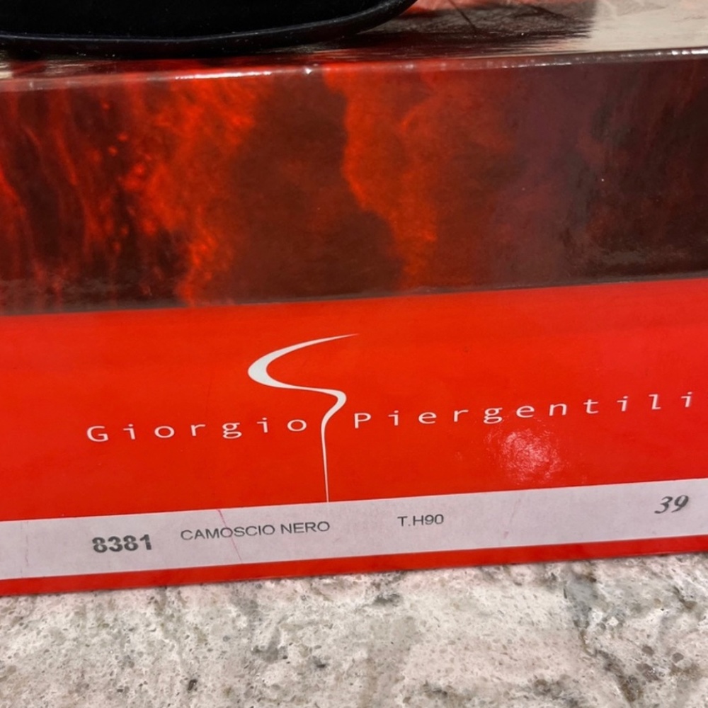 NIB Vintage Italian Swarovski Crystal Suede Ankle Boots  Heels Sz 39 - Picture 10 of 11